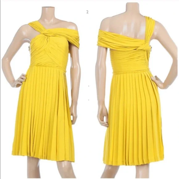 3.1 Phillip Lim citron Grecian pleated Dress 0 - Picture 4 of 7